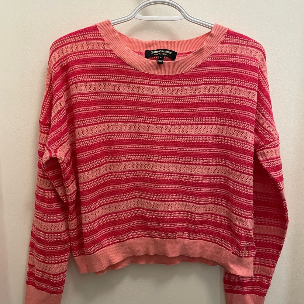 Juicy Couture Pink Striped Sweater
